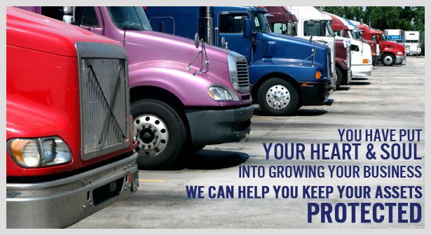 insurance quotes for commercial trucking companies trucks lined up in a row