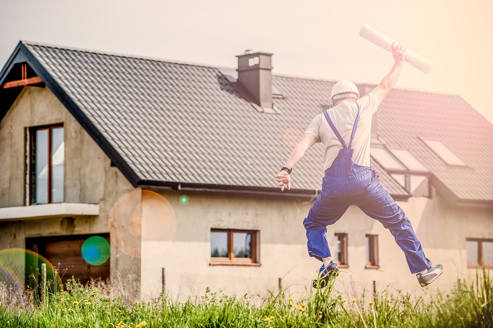 contractor wins bond contractor jumping for joy
