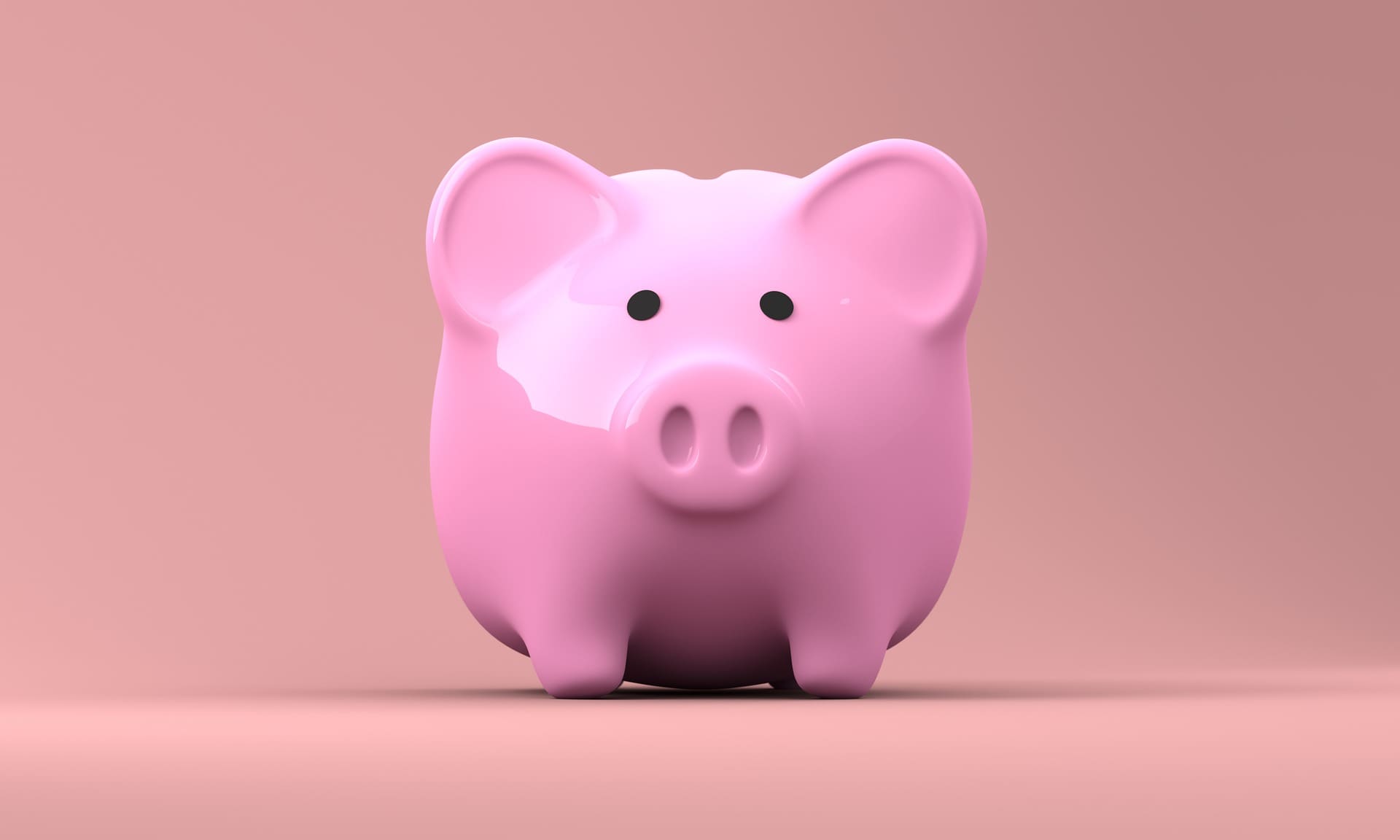 glossy piggy bank